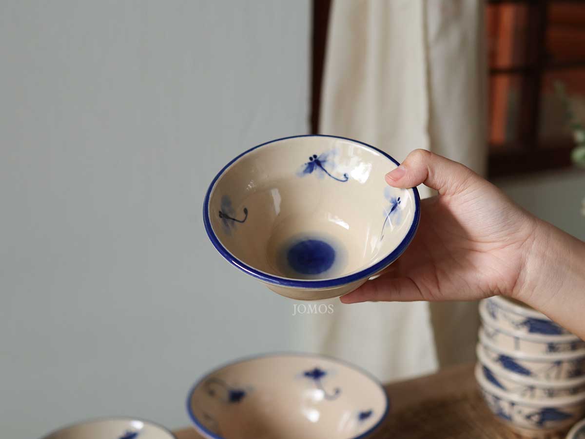 Chén chiết yêu 13cm gốm chuồn chuồn J000243_thumbnail_5