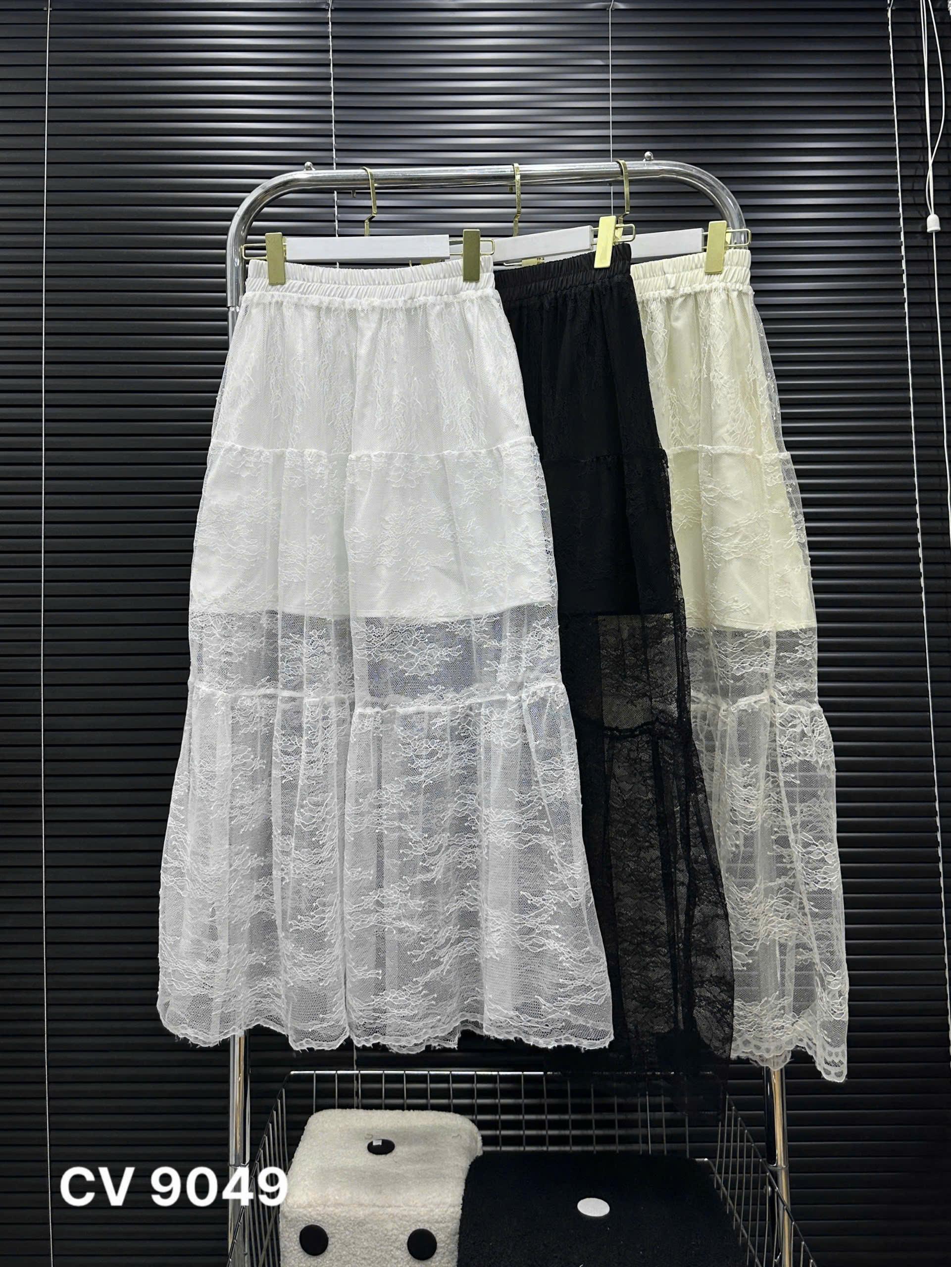 Chân váy ren 2 lớp bigsize CV9049 dành cho nàng béo mập từ 55-90kg
