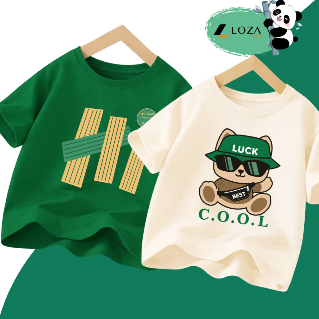 Áo thun bé trai in nhiều hình - Áo phông cho bé Loza Kids Mã CA011