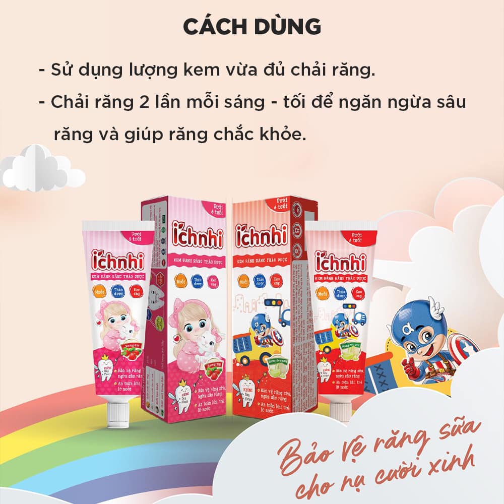 KĐR ÍCH NHI dưới 6T Thảo dược