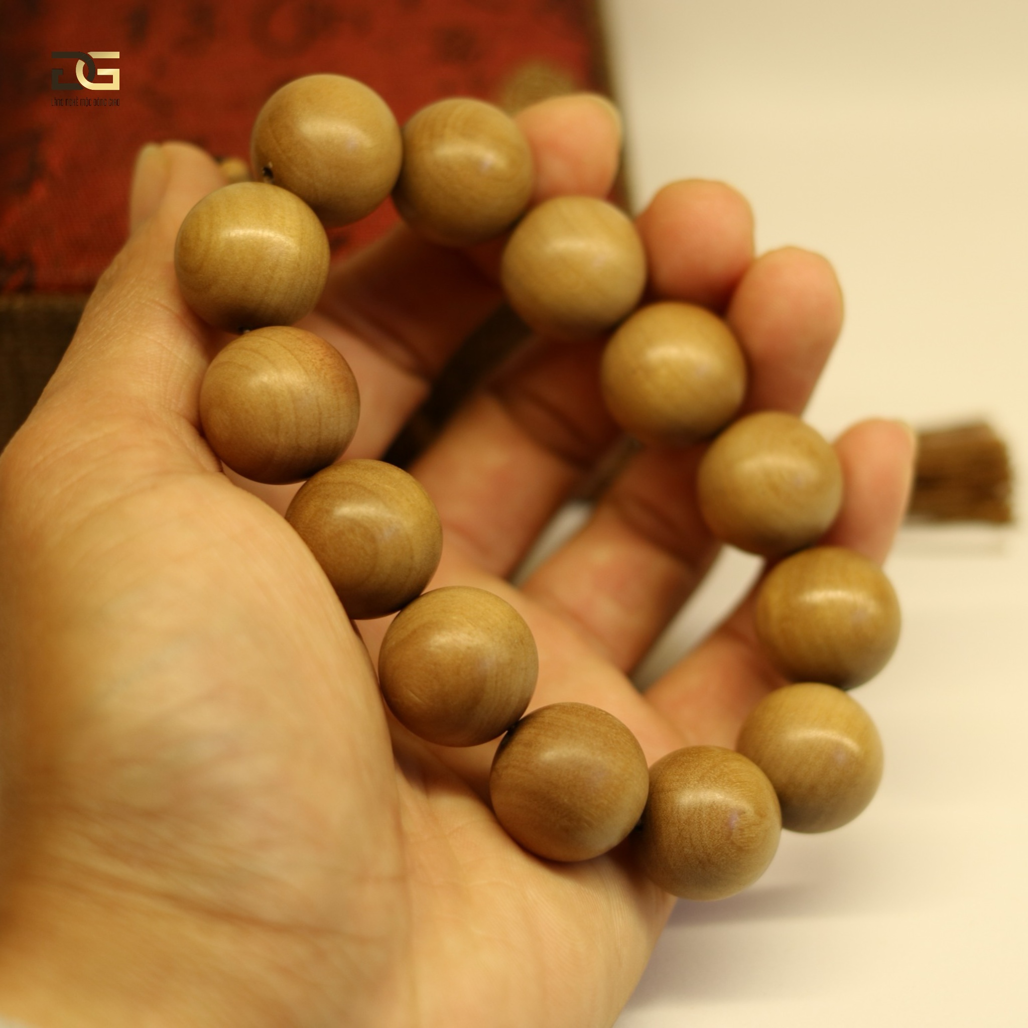 18mm (13 Hạt) Vòng Tay Đàn Hương Rừng Ấn Độ