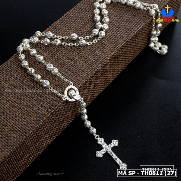 Chuỗi tràng hạt Mân Côi 50 M51 bạc 6ly_thumbnail_4