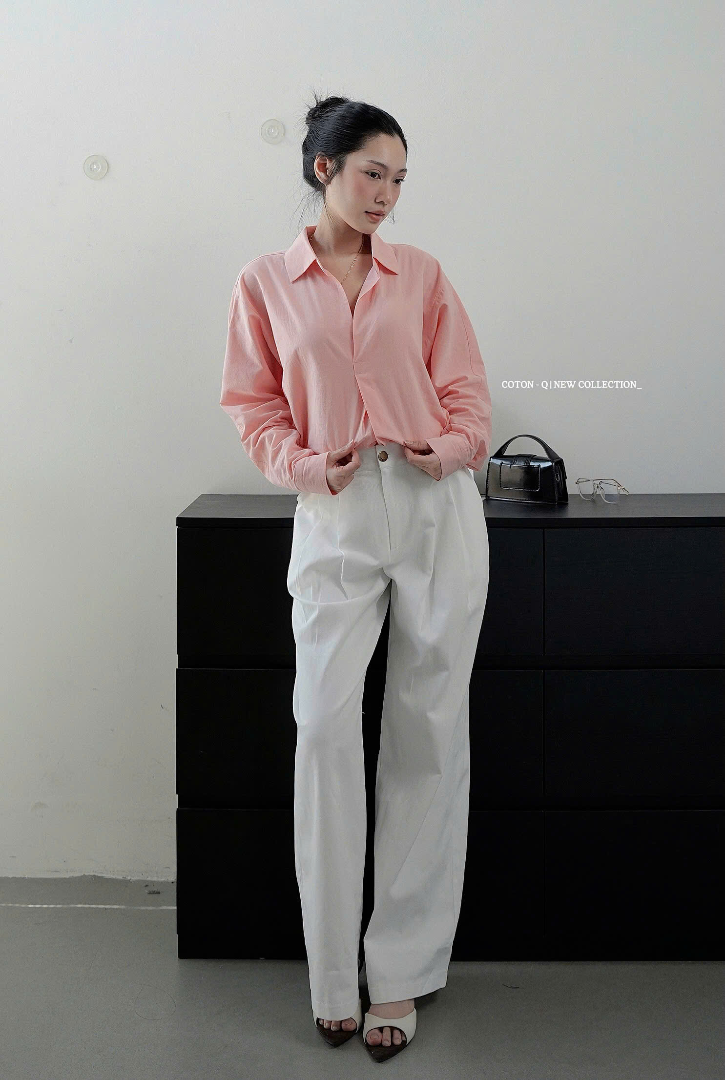 Áo somi tay dài phối kiểu ( HỒNG CAM )_thumbnail_26