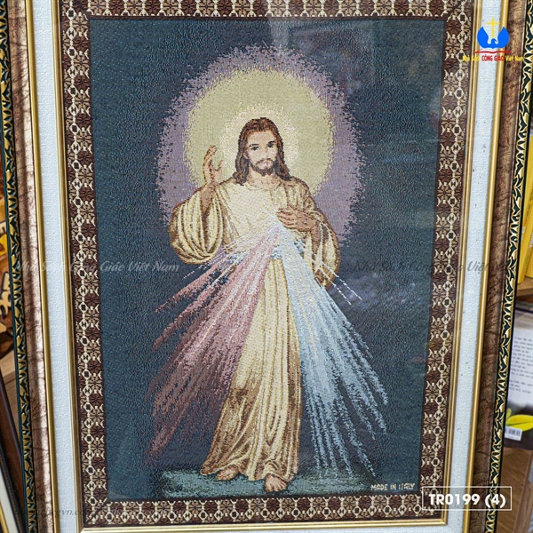 Tranh Dệt Ý Chúa Thương Xót 47x63cm_thumbnail_2