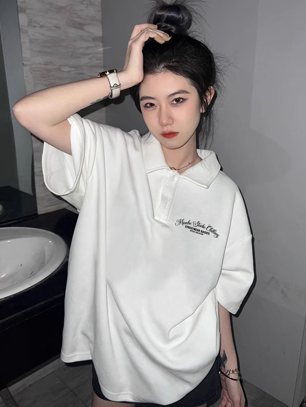 Áo polo nữ form rộng chất vải cotton co giãn thoáng mát PLD1699 Miucho in basic_thumbnail_5