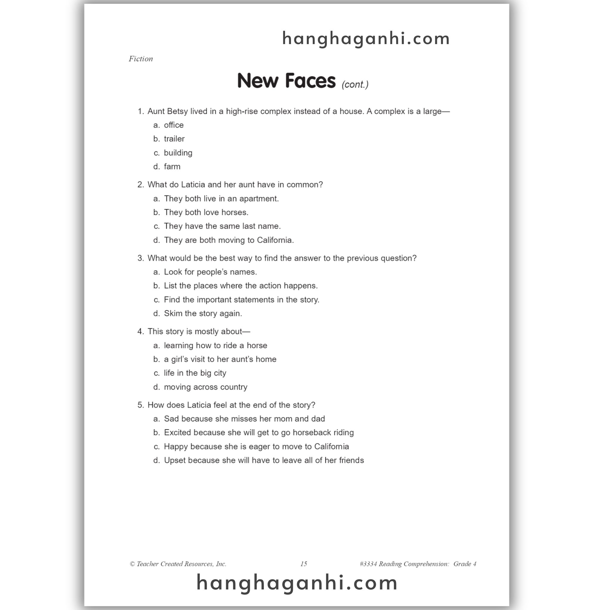 Reading Comprehension Grade 4 Teacher Created Resources, sách đọc hiểu lớp 4_thumbnail_10