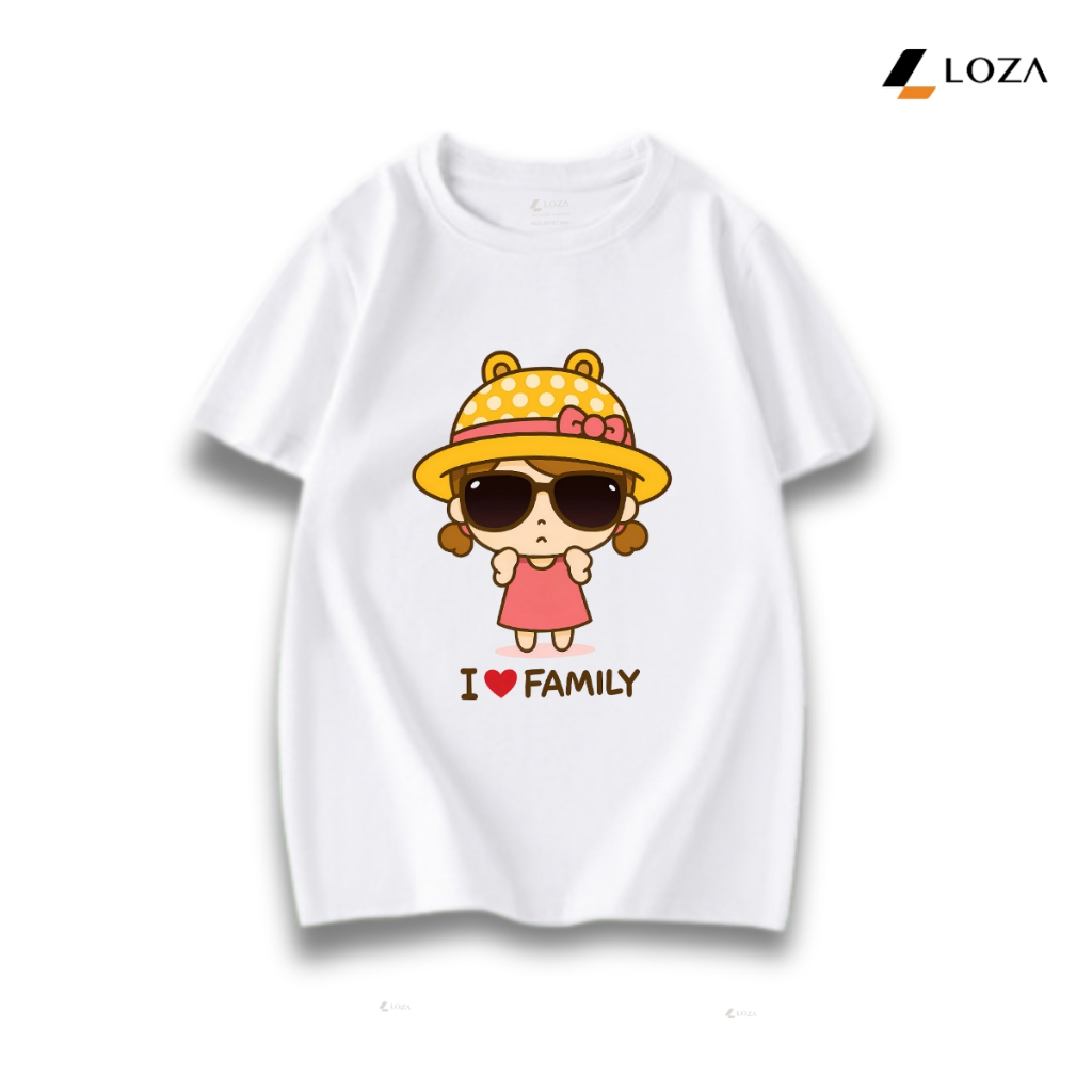 Áo phông gia đình 3-4-5 người in hình Chibi I love Family - LOZA GĐ500_thumbnail_7