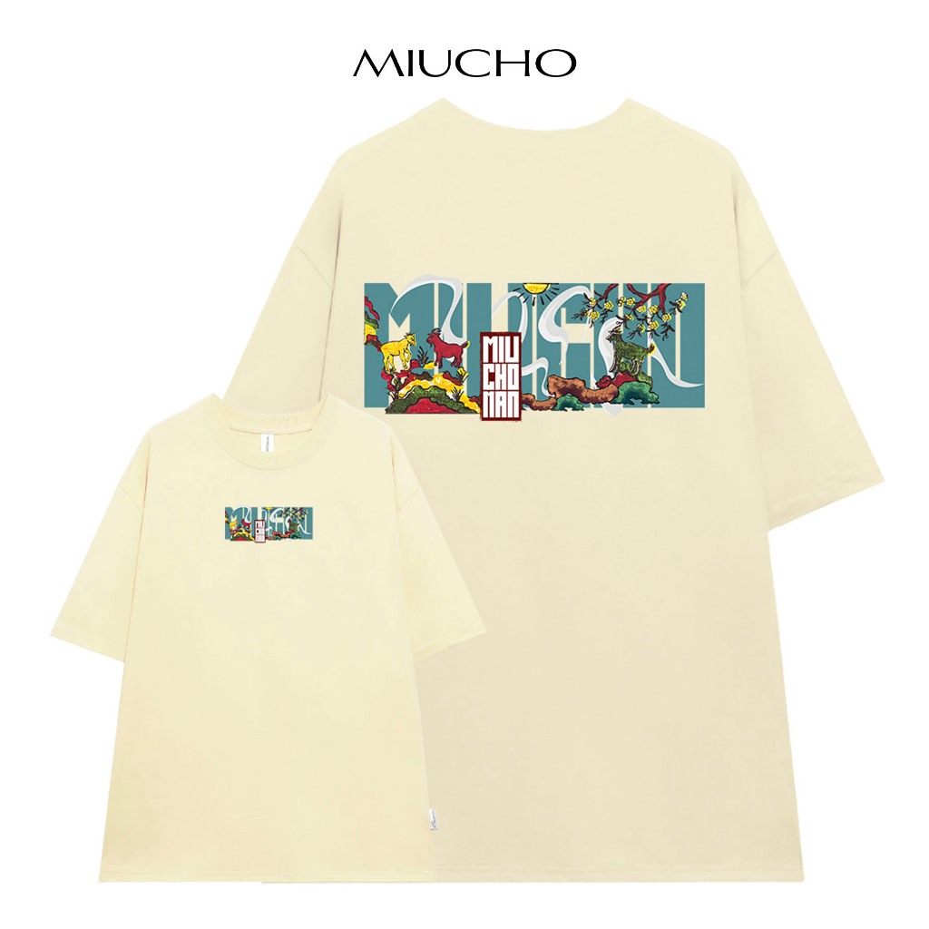 Áo thun nam form rộng 12 con giáp tuổi Mùi ( tuổi dê) ATD445 Miucho Man cotton cổ tròn ingraphic_thumbnail_7