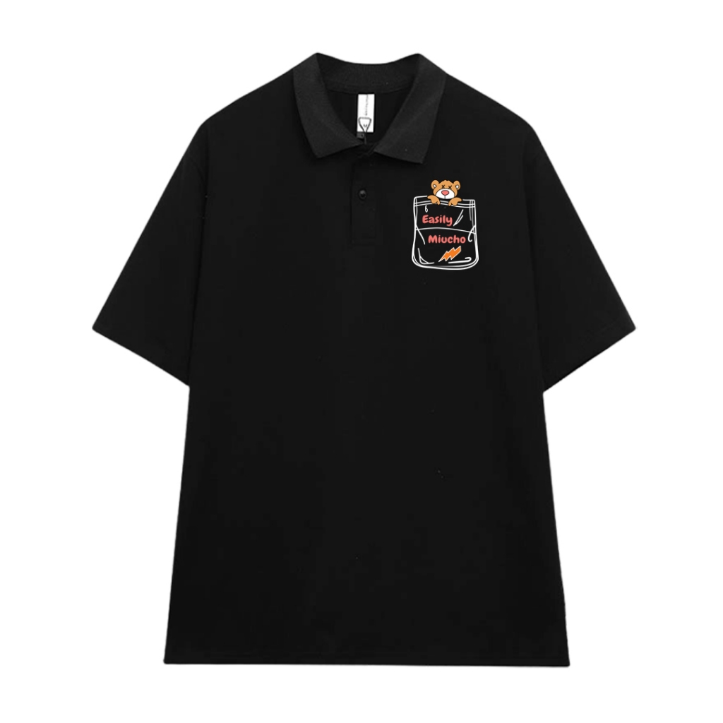 Áo polo nam đứng form tôn dáng PLD803 Miucho Man tay ngắn vải cotton Cổ trụ in basic_thumbnail_6