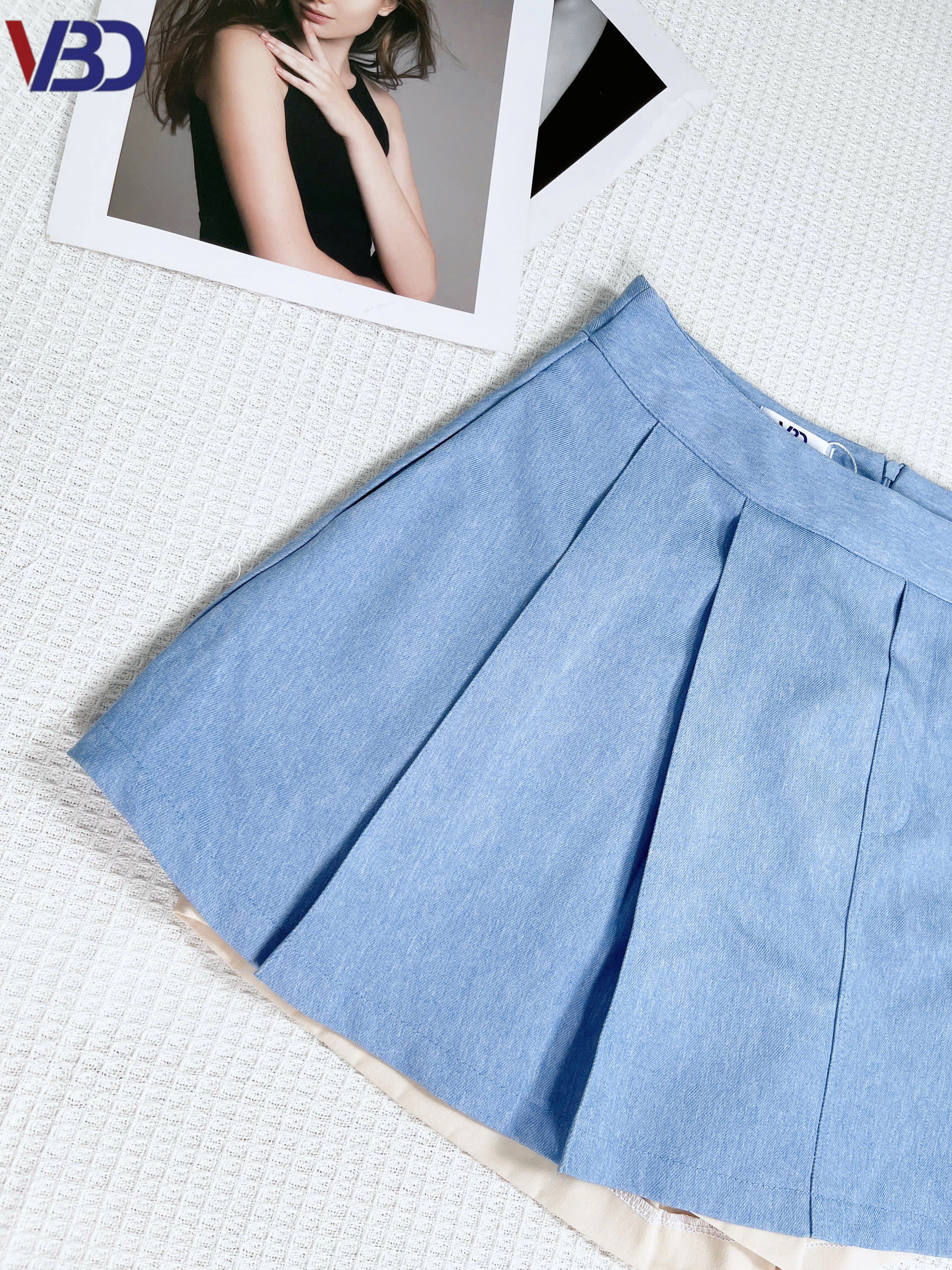 Chân váy kiểu xòe phối quần bigsize CV037 dành cho nàng béo mập từ 55-95kg