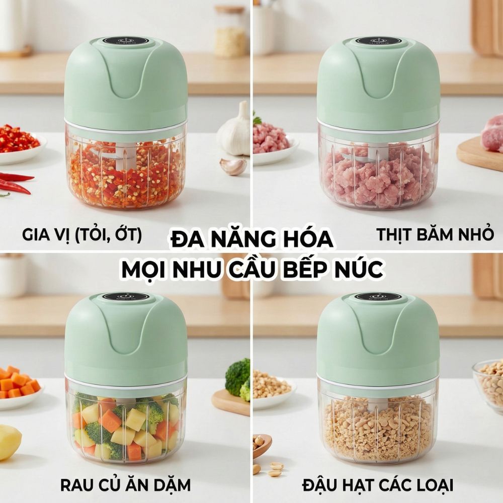 Máy Xay Tỏi Ớt Mini Chạy Pin Mishio MK420_thumbnail_2