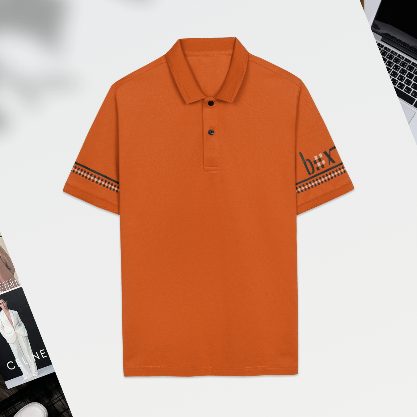 Áo Polo nam phối họa tiết tay box_thumbnail_7