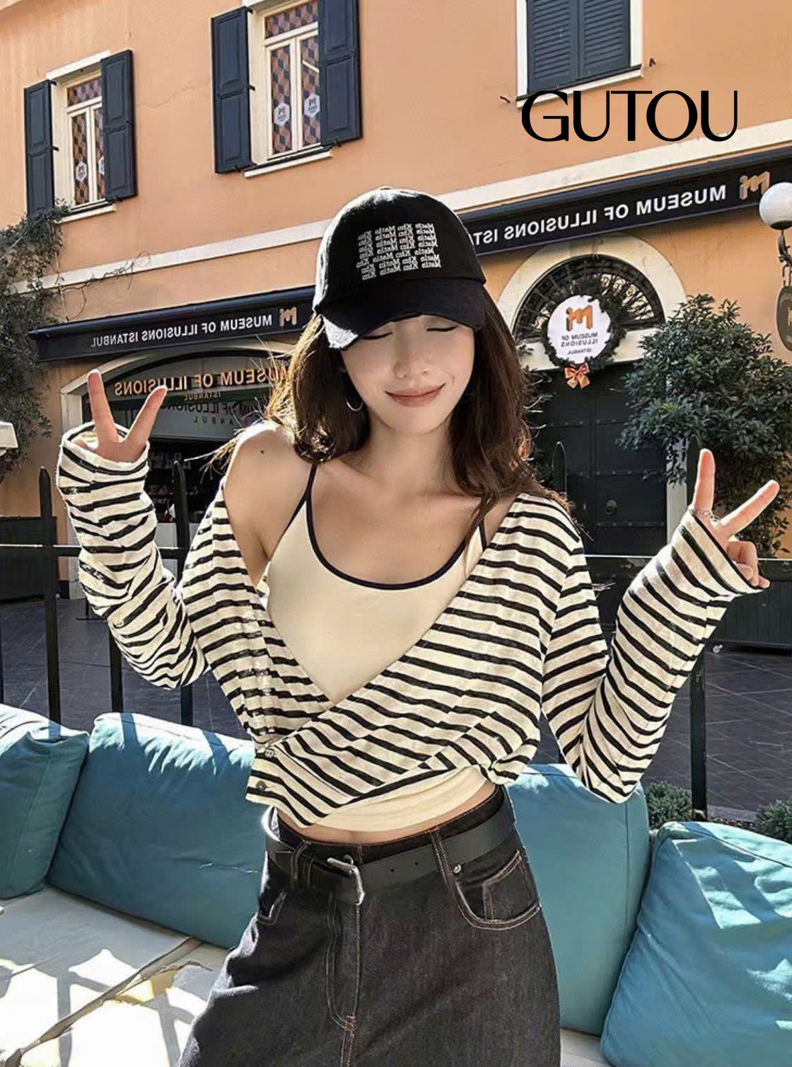 [ GUTOU ] Áo Dài Tay Kẻ Sọc Amelie_thumbnail_8