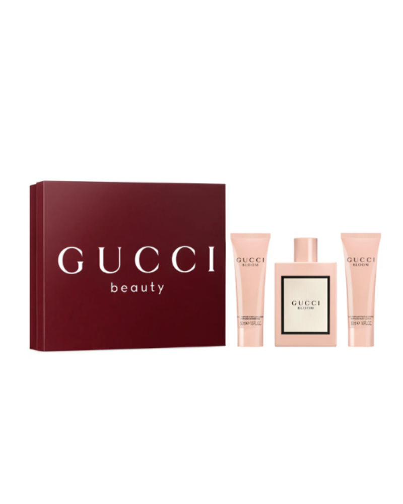 Set Gucci Bloom EDP 3pcs ( EDP 100ml + Body Lotion 50ml + Shower Gel 50ml ) ( Hồng )