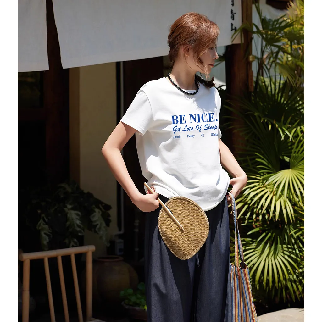 Áo thun nữ form vừa basic dễ phối đồ 2535 Miucho Chic vải cotton thoáng mát cổ tròn thấm hút mồ hôi_thumbnail_3