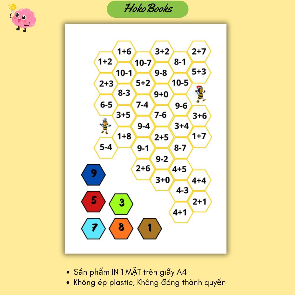 HL56 Học liệu Tô màu theo phép tính cộng, trừ Hokobooks_thumbnail_1