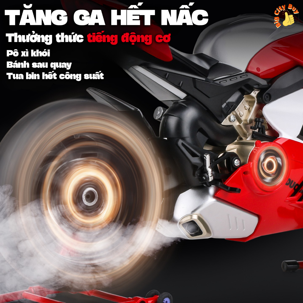 Mô Hình Xe Ducati Corse V4R 1:6 XLG Đề Nổ - Vặn Ga - Phun Khói Giả Lập_thumbnail_4