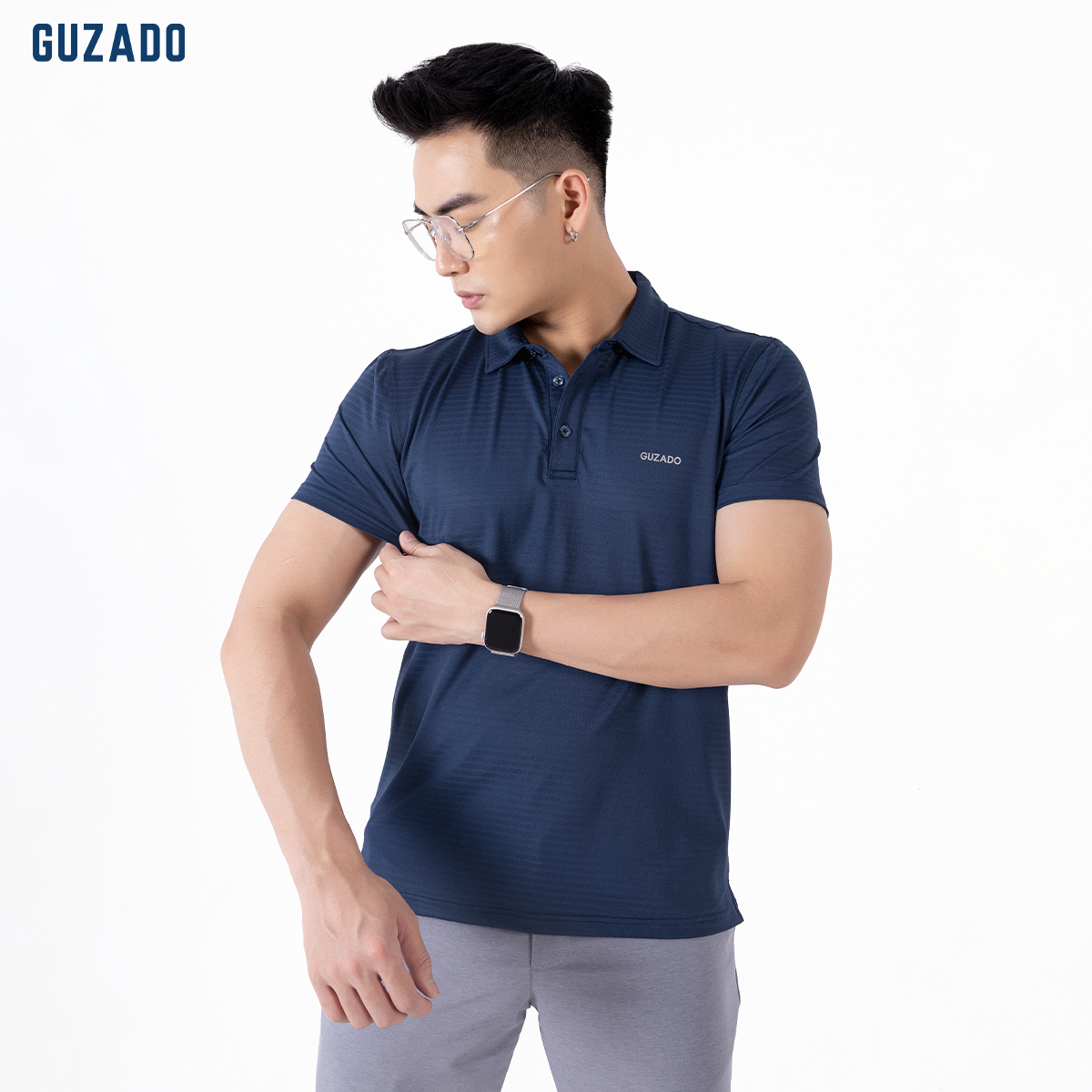 Áo Polo thể thao nam CoolMax-S1 Logo thương hiệu Guzado GPL01_thumbnail_12