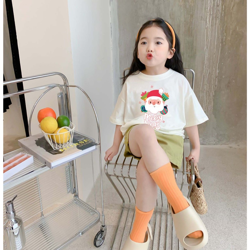 Áo thun cho bé gái form rộng AED690 Miucho Kid 100% vải cotton thoáng mát basic_thumbnail_4