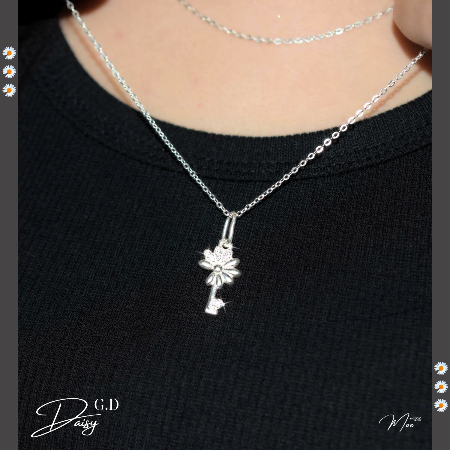 D262 - Dây chuyền hoa cúc đính đá GD_thumbnail_1