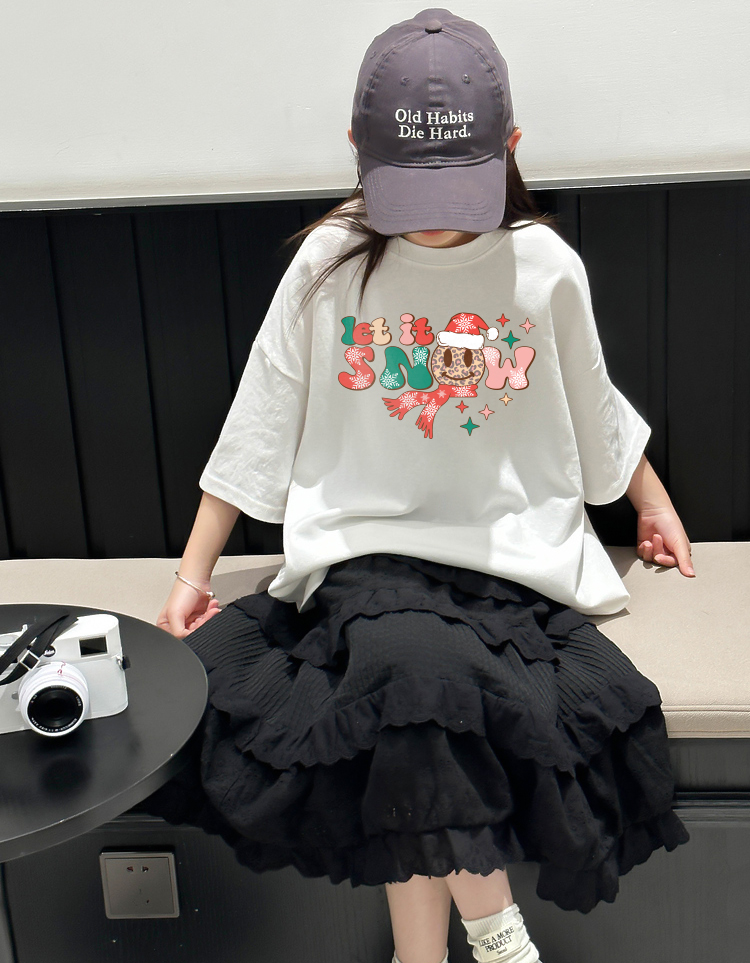 Áo thun bé gái giáng sinh noel from rộng chất vải cotton thoáng mát AED1712 Miucho Kid in graphic_thumbnail_6