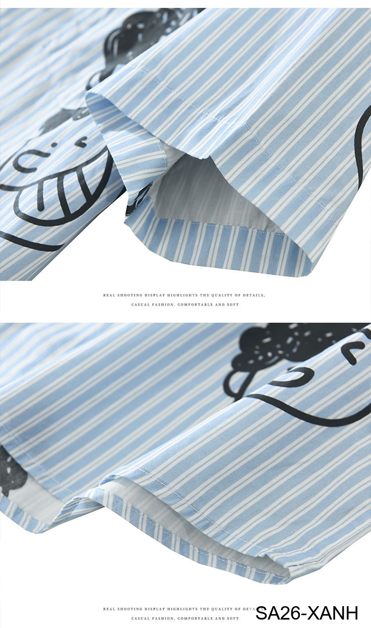 SA26 - Áo sơ mi nam tay ngắn họa tiết mặt cười phong cách Nhật Bản, chất cotton mềm mại, form rộng thoải mái_thumbnail_9