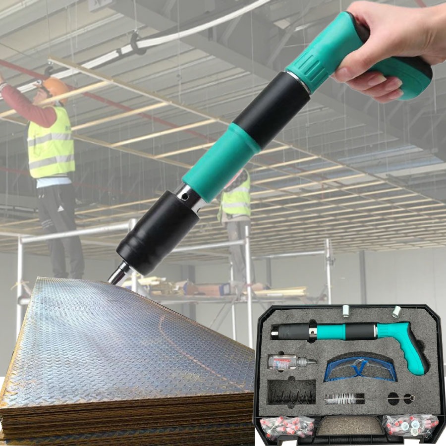 Súng Bắn Đinh Bê Tông, Máy Bắn Đinh Hạt Nổ Mẫu Mới  Tặng Kèm 50 Đinh_thumbnail_1