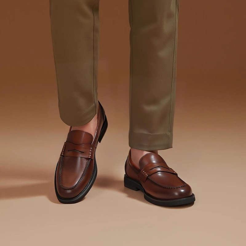 Giày nam cổ điển Anh quốc, giày da công sở đơn giản, giày lười thời thượng, giày da nam cổ điển thoải mái_thumbnail_7