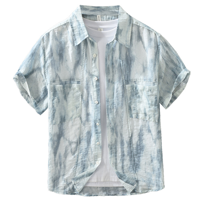 Áo Sơ Mi Nam Ngắn Tay – Lyocell Nhật Bản, Form Rộng Văn Học, Đa Năng