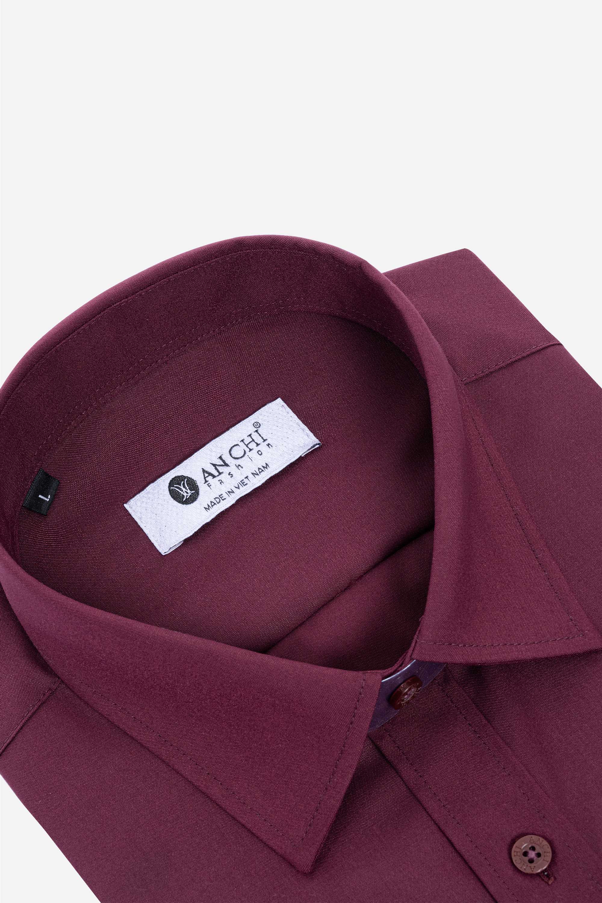 Sơ Mi Trơn Cộc Tay Nam Trung Niên Chất Liệu Cotton Nhập Khẩu Màu Xanh Lơ_thumbnail_15