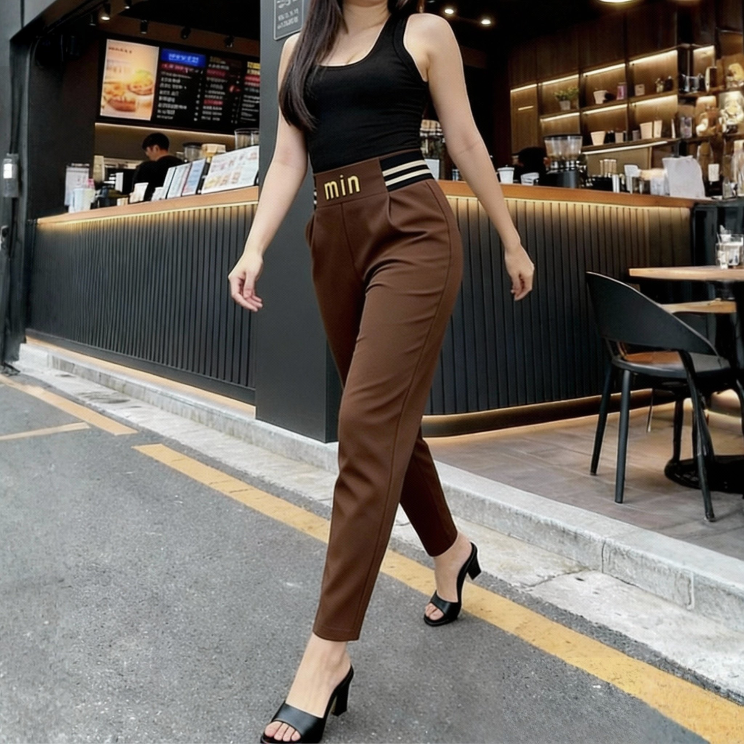 Baggy umi MIN siêu thoải mái chất vải umi Hàn cao cấp co giãn 4 chiều