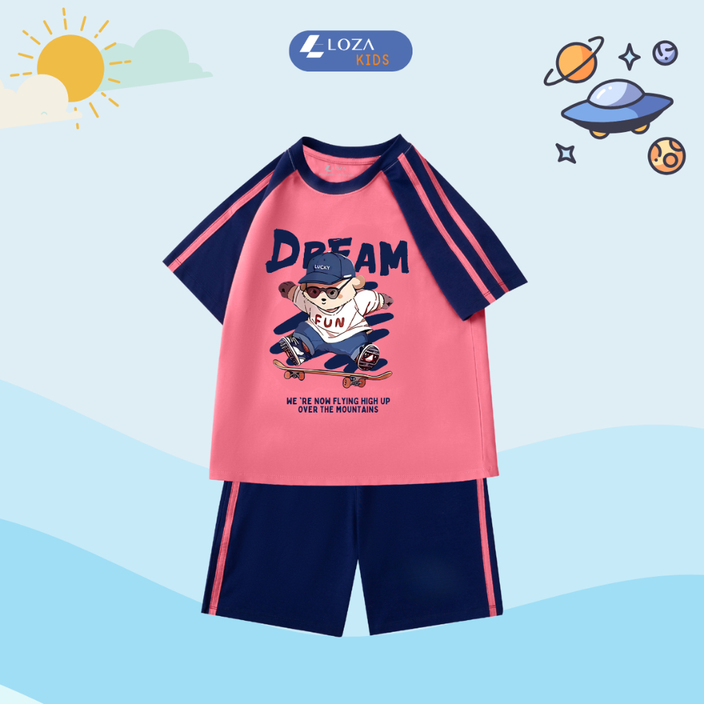 Đồ bộ trẻ em phối viền hình gấu Fun - Loza Kids BF261_thumbnail_6