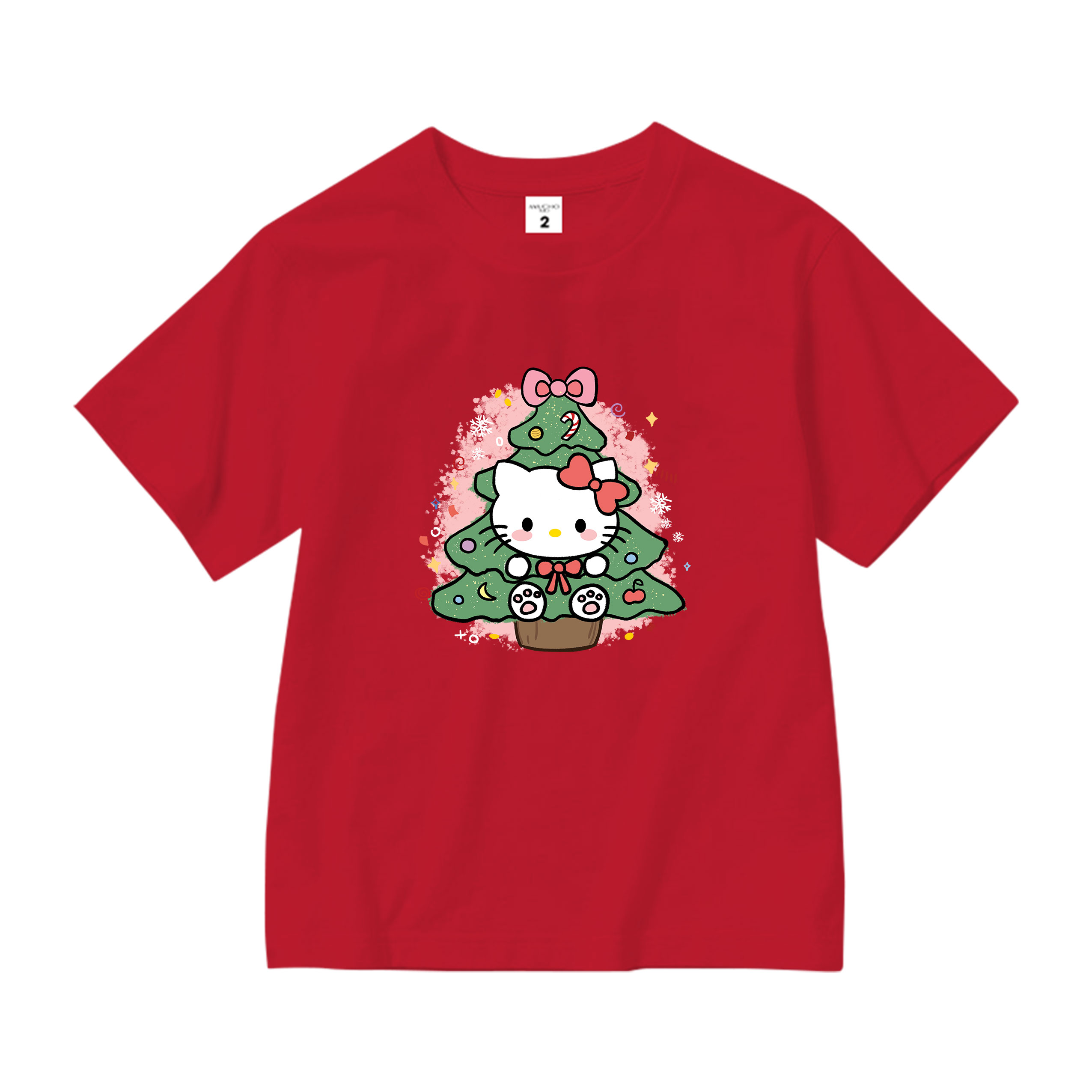 Áo thun bé gái giáng sinh noel from rộng chất vải cotton thoáng mát AED1709 Miucho Kid in artwork_thumbnail_12