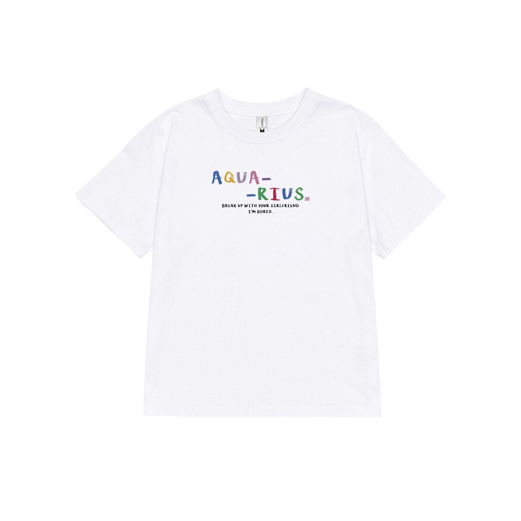 Áo baby tee ABD354 cung hoàng đạo Bảo Bình AQUARIUS Miucho cotton cổ tròn in typography_thumbnail_6