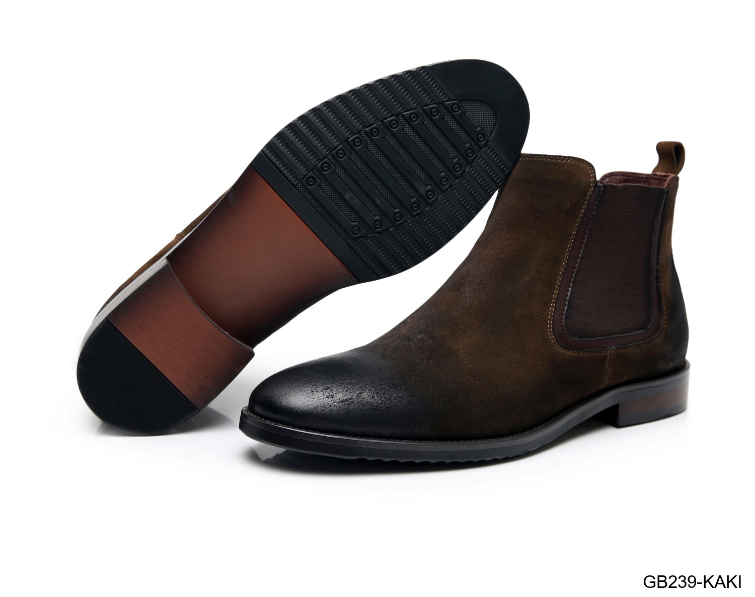 GB239 - Bốt Chelsea Nam Da Thật Phong Cách Thường Ngày Đế Cao Su Mềm_thumbnail_26
