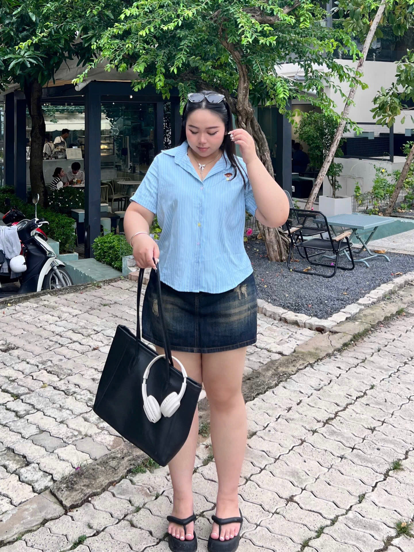 BIGSIZE- Quần váy jean thêu cún T- QVJ2108_thumbnail_8