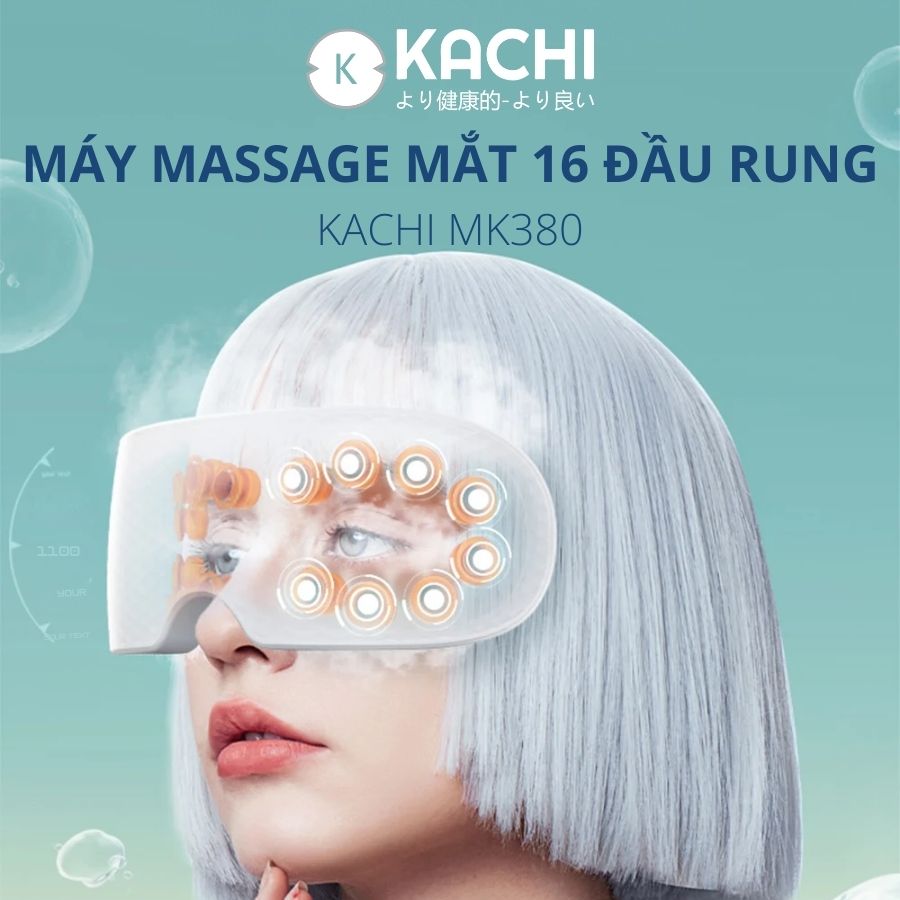 Máy massage mắt 16 đầu rung KACHI MK380 phun sương thư giãn_thumbnail_5