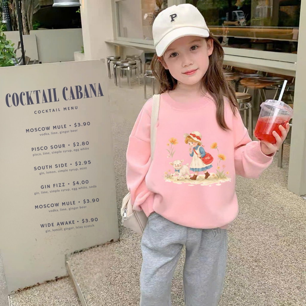 Áo nỉ sweater bé gái nhiều hình dễ thương - Loza Kids IN023_thumbnail_8