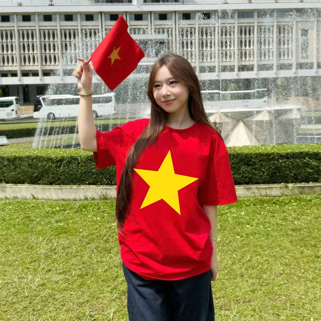 Áo thun Việt Nam cờ đỏ sao vàng ATD2463 Miucho form rộng vải cotton thoáng mát in basic_thumbnail_5