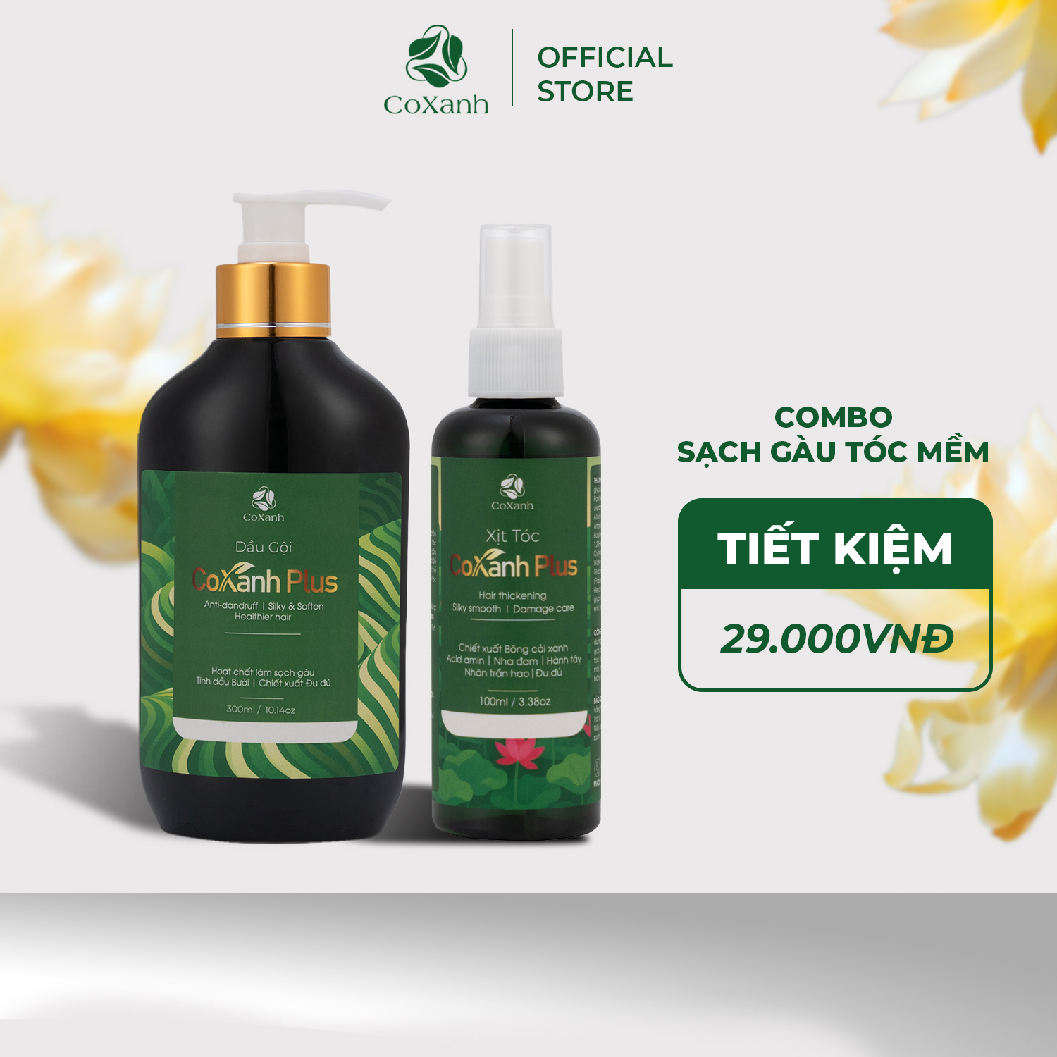 Combo Xịt Mượt Mà