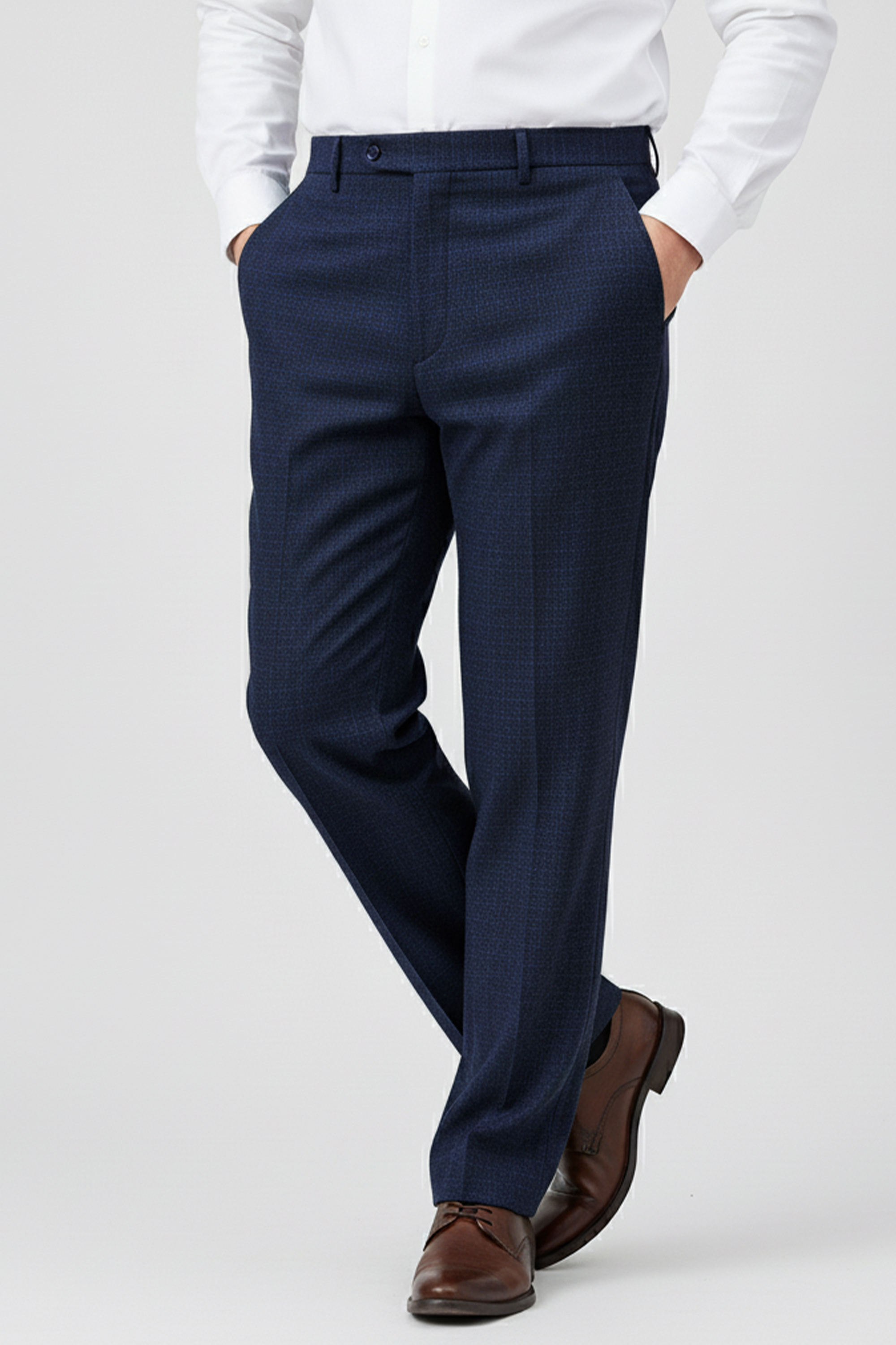 Quần Âu 0 Ly Cổ Điển Tweed Nam Trung Niên Dày Dặn Chống Nhăn_thumbnail_6