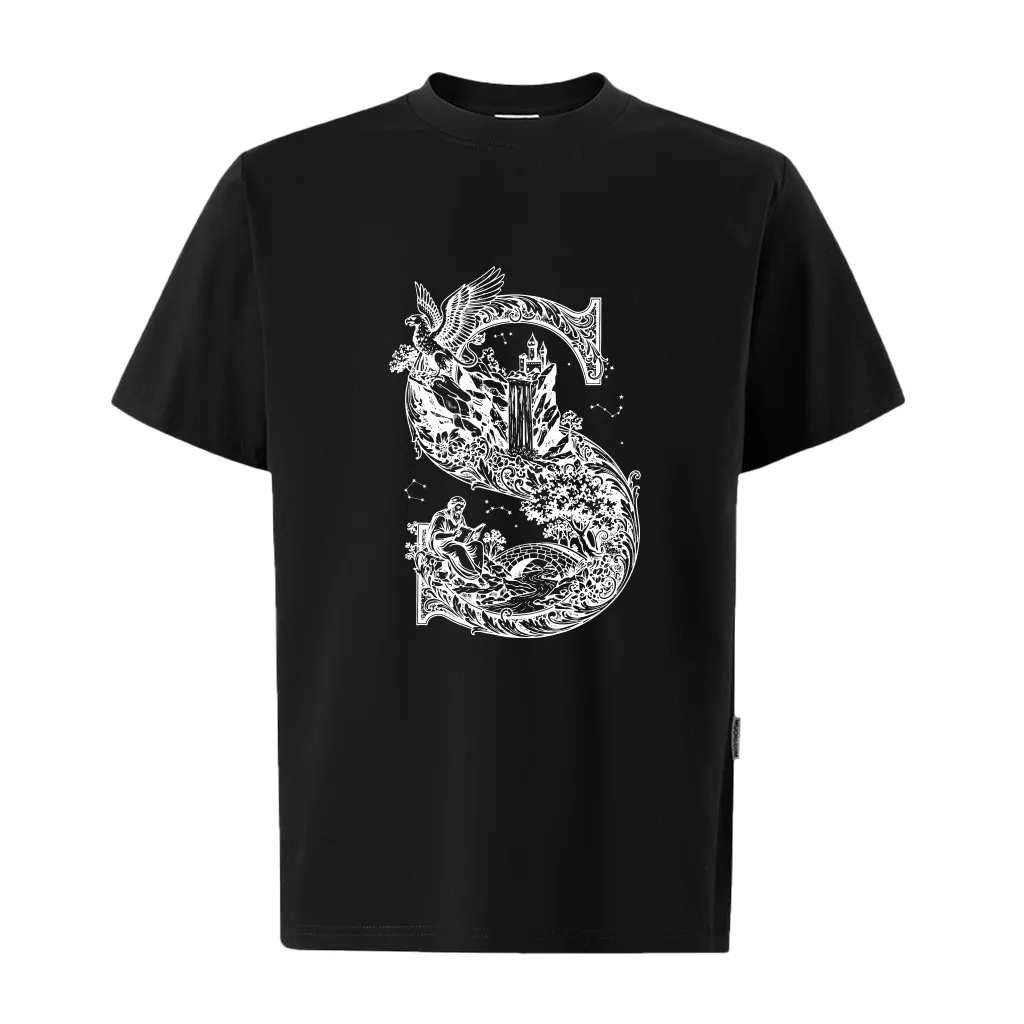 Áo thun form rộng nam Miucho Iconic vải cotton thoáng mát trẻ trung chữ S basic 2764_thumbnail_9