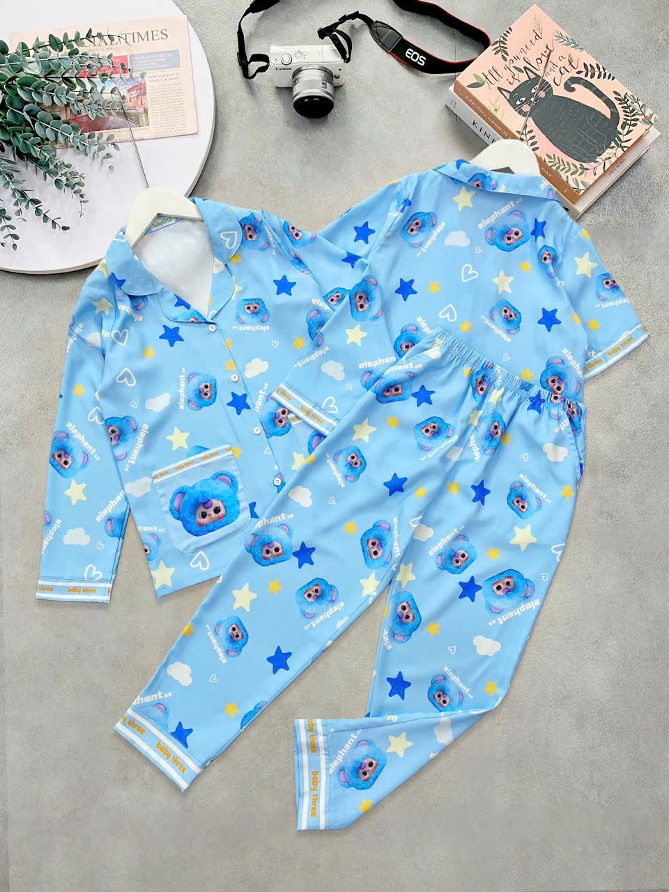 S188 Bộ pizama lụa teen