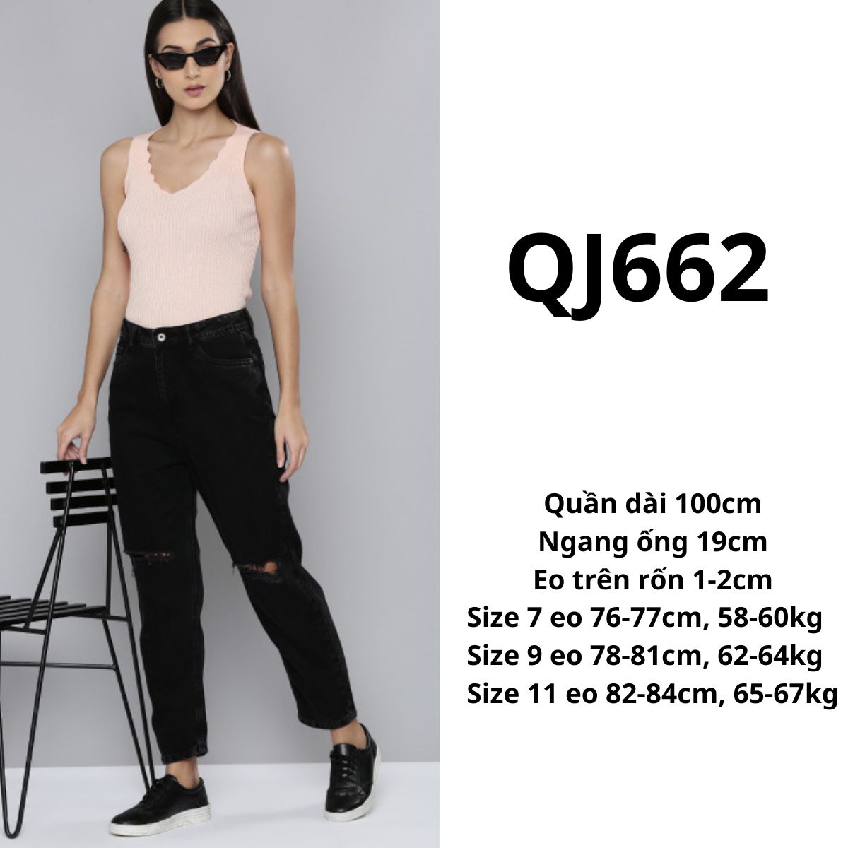 QJ662 Quần jeans slim fit