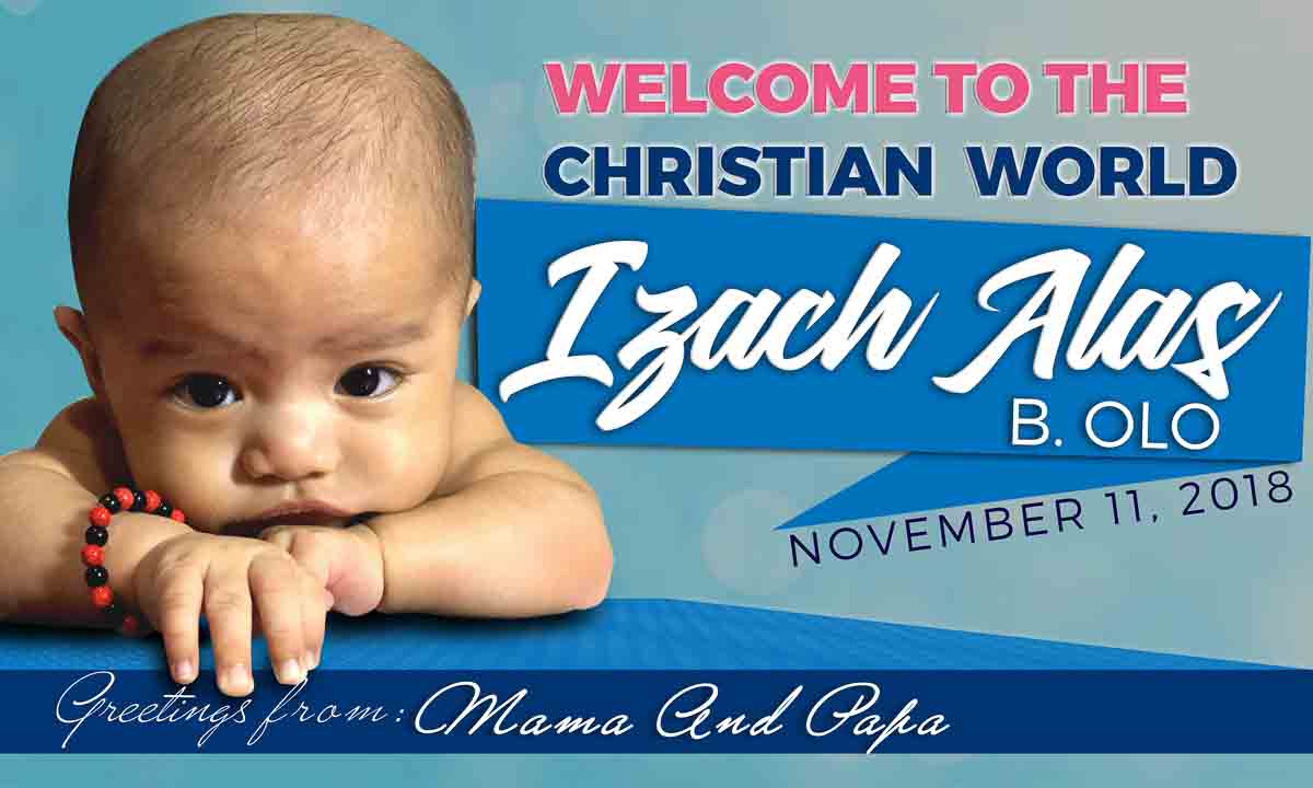 Boy Christening Tarp