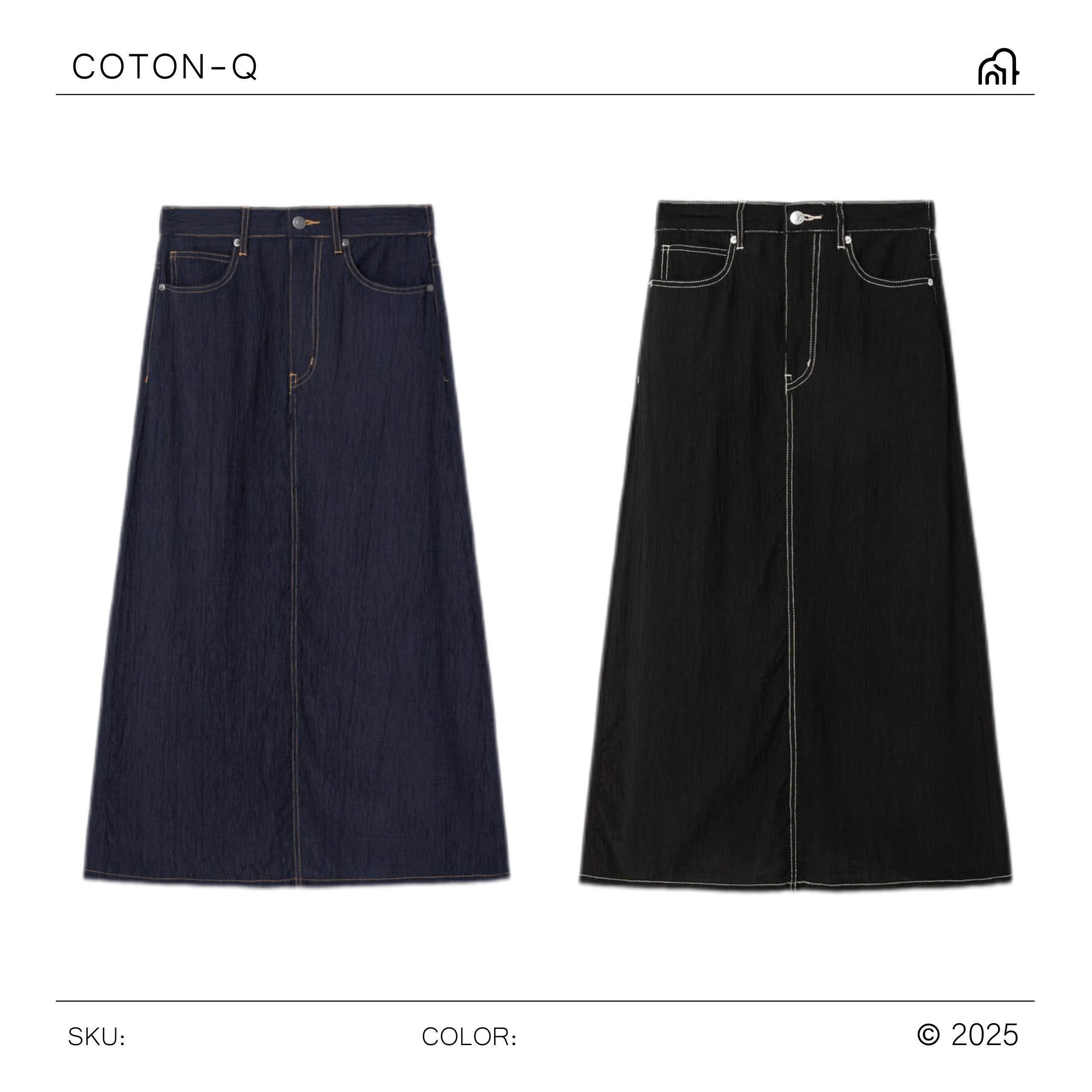 Chân váy dài phối viền chỉ ( ĐEN )_thumbnail_15