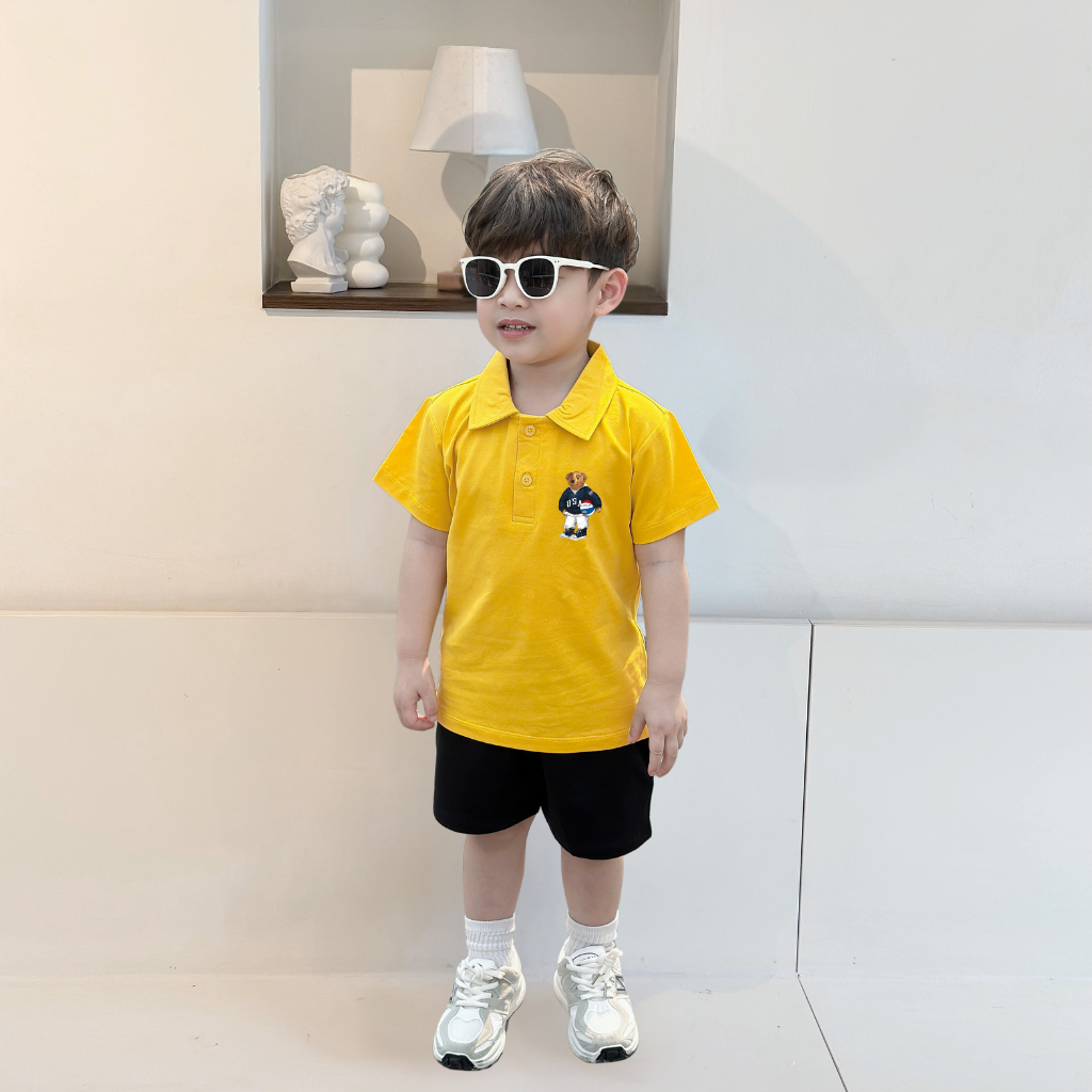 Áo polo bé trai hình gấu - Loza Kids PL3234_thumbnail_4