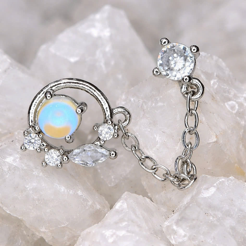 Khuyên kiểu xích mặt đá vàng trắng kim cương._thumbnail_2