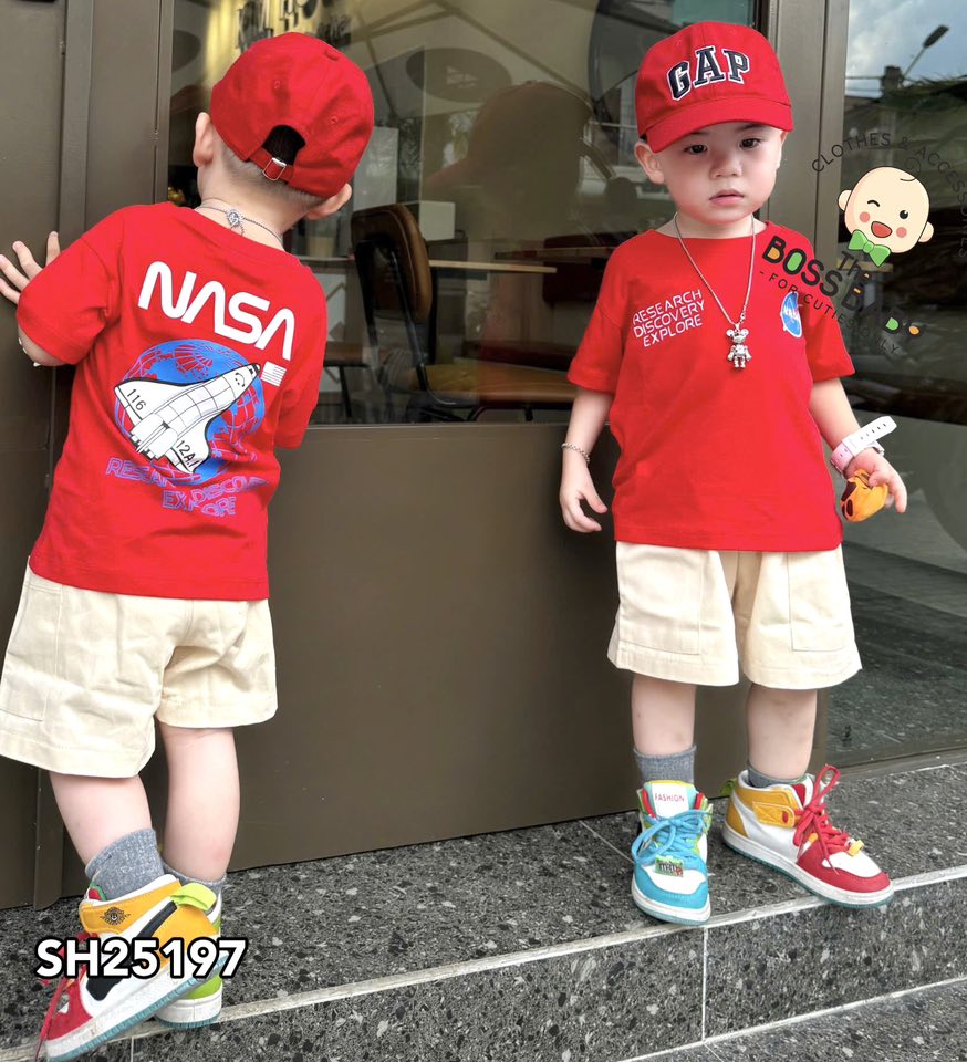 Set bộ kaki đỏ kem NASA túi sườn hiphop_thumbnail_4