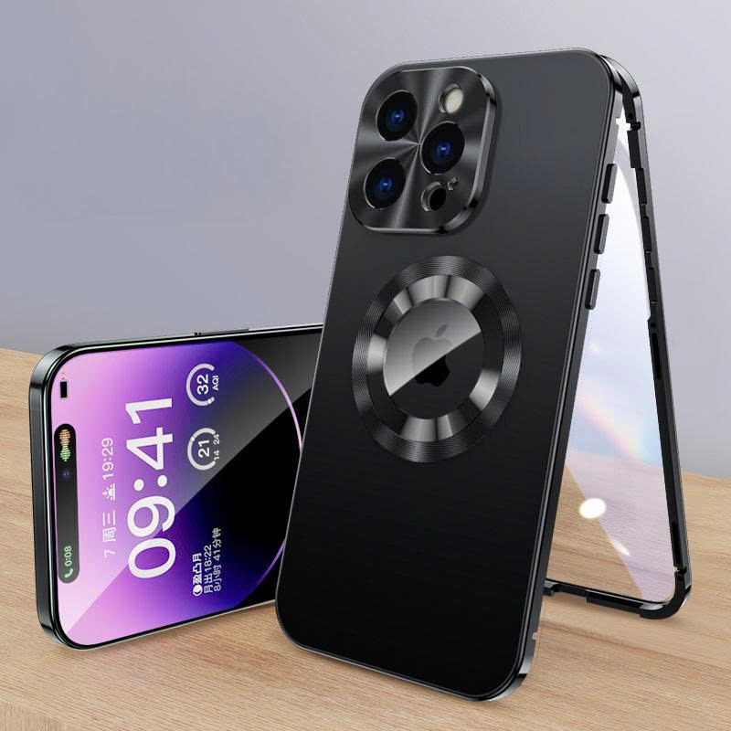 ỐP LƯNG IPHONE THIẾT KẾ 2 MẶT VỚI KHUNG VIỀN BẰNG KIM LOẠI_thumbnail_0